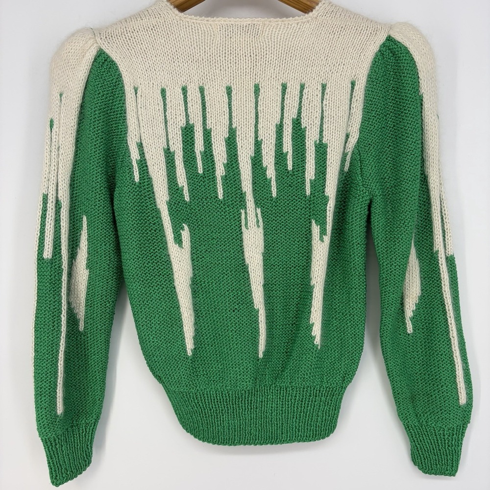 VTG Nannell Sweater S Green Angora Soft Girl Feminine Fairy Whimsical Mystical - Picture 9 of 10